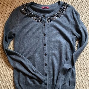 Merona embellished classic cardigan